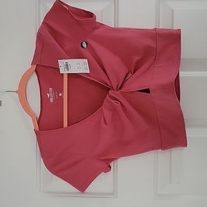 Hollister cropped slim tee